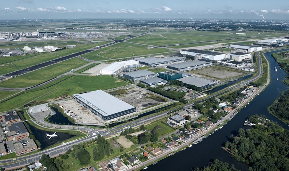 Fokker logistics park aerial view