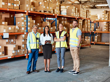 Warehouse leasing team