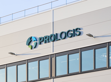 Prologis logo on building facade