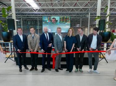 Ribbon cutting ceremony in Prologis Park Venlo DC9 with customer Søstrene Grene